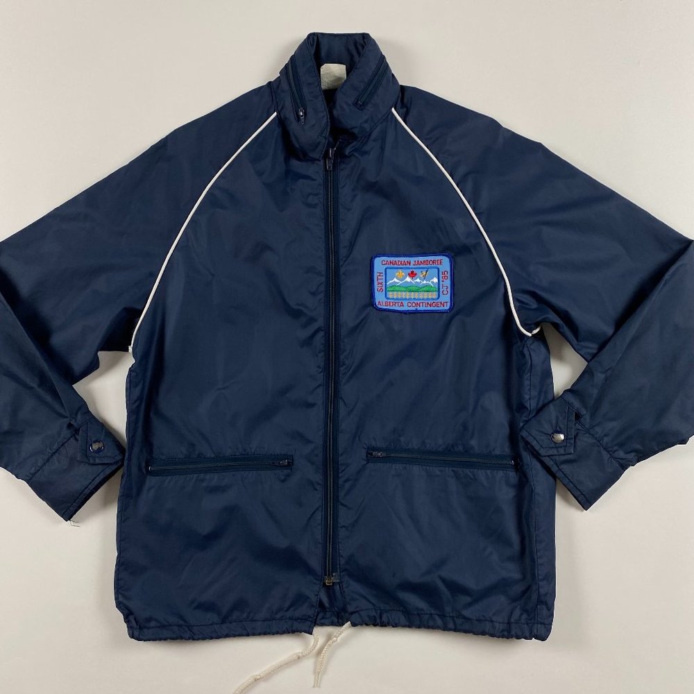 Vintage Boy Scouts of Canada 1985 Canadian Jamboree Alberta Jacket Mens Small
